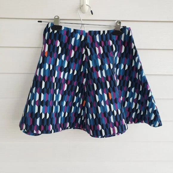 Kate Spade Saturday A-line canvas mini skater skirt - Picture 3 of 6